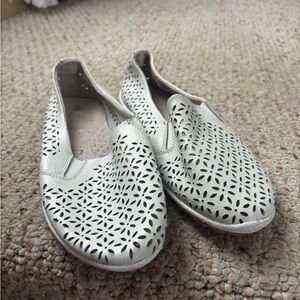 Women's White Slip-On Shoes